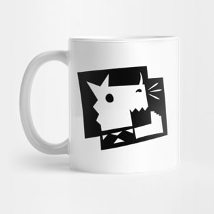 Cute Rhinoceros Doodle Art Mug